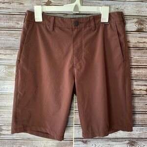 Hurley Men's Phantom Shorts Size 30 Burgundy‎ Pockets Logo